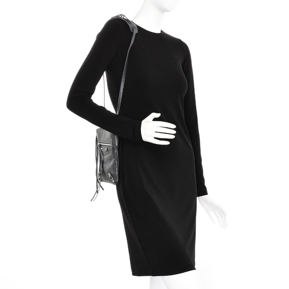 BALENCIAGA Arena Leather Mini Phone Bag Neck Pouch - Picture 3 of 5